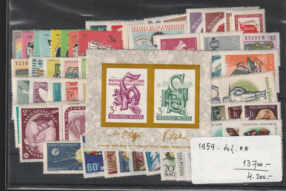 1959.év. ára:  4.200,-HUF